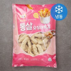 굿프랜즈 통살 오징어튀김 (냉동), 1000g, 1개