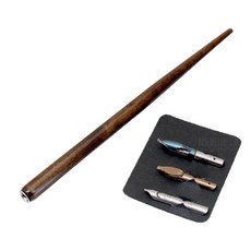 Brause 書法架+圓形1.5mm+方形2.0mm+帽子筆尖套組, 1套