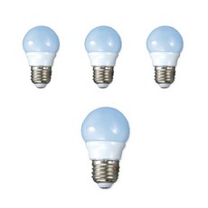 시그마램프 LED 인치구 3W E26, 청색, 4개