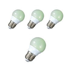 시그마램프 LED 인치구 3W E26, 녹색, 4개