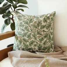 그린프린트쿠션커버