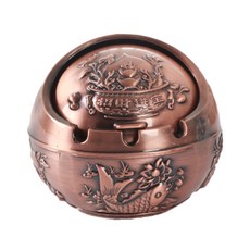 全九復古金屬煙灰缸 L, D-玫瑰金, 1個
