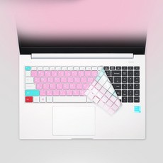파인피아 그램360 16TD90P-GX56K용 마카롱 문자키스킨, 핑크, 1개
