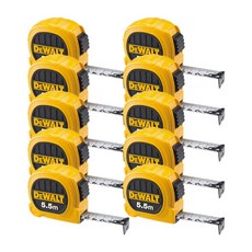  디월트 듀오 프리미엄 컴팩트 줄자 DWHT36157L 5.5m x 25mm, 10개 