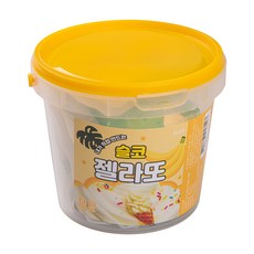 슬코 슬라임 만들기 바나나젤라또, 투명, 300g