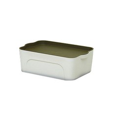 마켓에이 리빙박스 다용도 수납함 중, 그린, 1개