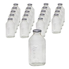 델몬트 쥬스 사각 유리병 실버, 500ml, 20개