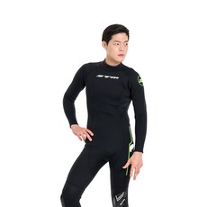 막심 남성 서핑 자켓 웻슈트 2.5mm 다이빙 잠수복, 블랙