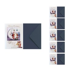 프롬앤투크리스마스카드 성탄카드 카드 6p + 봉투 6p 세트, S151q6, 1세트