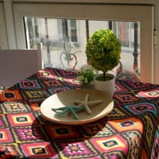 키친어썸 인디언풍 식탁보, 혼합색상, 60 x 60 cm