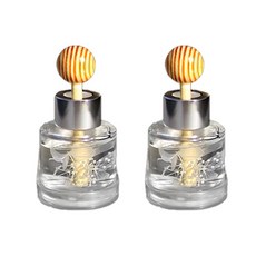 돌비웨이 플라워 송풍구 클립형 차량용 디퓨저 50ml, 2개, 아쿠아키스