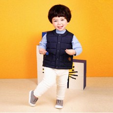 몰리멜리 아동용 몽글 마이크로젤 경량 패딩조끼