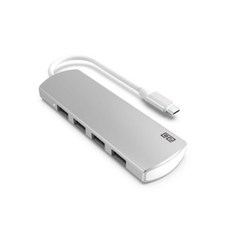 쏘 USB C타입 멀티 허브 4포트 USB 3.0 / 2.0 삼성 맥북 LG 태블릿 A1, 실버