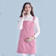 孕婦吊帶圍裙 粉紅色, 1入