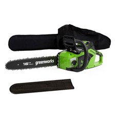 greenworks 電鋸 40v + 包 + 罩套, 1套