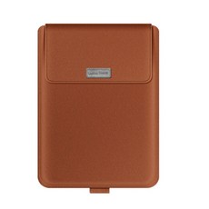 오저씨 가죽 노트북 거치대 파우치 베이직 색상 × 사이즈 × 수량, 브라운 × 24.5 x 34 cm × 1개 섬네일