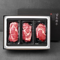 남도화우 암소 한우 스테이크 3p, 1.2kg, 1개