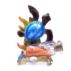 리빙에스 어항 수조 장식 거북이, 1개