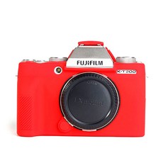 FUJIFILM X-T200 카메라 실리콘 바디보호용 케이스 레드, 1개