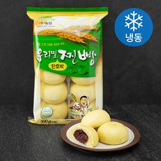 수입팥 우리밀 단호박 찐빵 10개입 (냉동), 500g, 1개