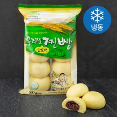 국산팥 우리밀 단호박 찐빵 10개입 (냉동), 500g, 1개