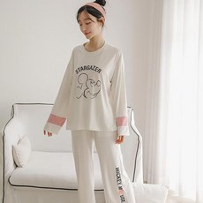 미키세트디즈니긴팔잠옷