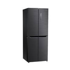 캐리어 클라윈드 피트인 4도어 냉장고 CRFSN420BFP 418L 방문설치, 블랙 메탈, CRF-SN420BFP