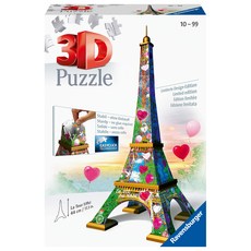 R111831 3D 퍼즐 에펠탑 러브 에디션 224피스, 혼합색상