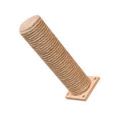  반려묘 바이마음 원형 기둥 스크래쳐 M20, 우드, 1개 