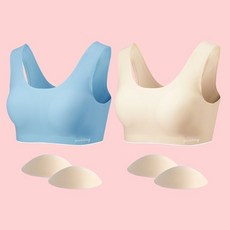 푸딩언더웨어러블리푸딩브라+삼각팬티세트(