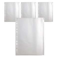 하이하바 링바인더 리필속지 지퍼백 투명 225 x 296 mm