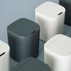 누심비 스마트 모션 자동 충전식 휴지통 16L, 화이트