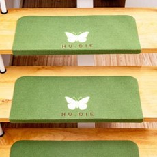 Itemtrade 아템트 미끄럼방지 계단매트 2p, 23 나비(과일 녹색), 2개