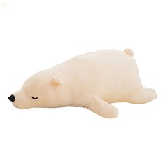 네이처타임즈 북극곰 바디 필로우, 화이트, 60cm