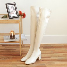 아이보리롱부츠