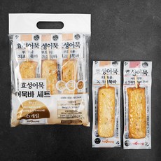 효성어묵 치즈어묵바 3p + 오징어땡초어묵바3p, 1세트