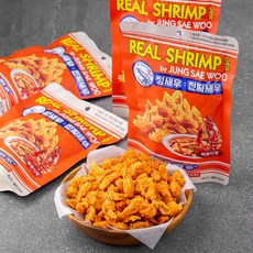 정새우 떡볶이맛 튀김, 60g, 4개