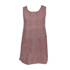 티팜 데님 원피스형 구김방지 앞치마 TYK-1058, Brown, 1개