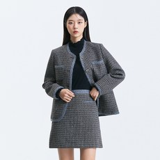 미쏘 여성용 R넥 트위드 자켓