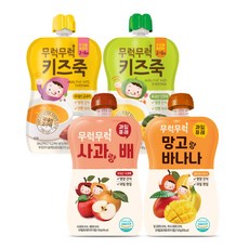 이유케어스 무럭무럭 키즈죽 100g x 2종 + 퓨레 100g x 2종 세트, 1세트 - 클레퓨레