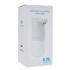 러프앤로우 주방 세제 자동 디스펜서 USB 충전 타입 350ml, 화이트, 1개