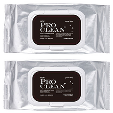 魔法森林[Tony moly] Pro Clean 柔軟潔面巾, 50張, 2包