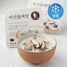 엄마의손맛 버섯들깨탕 (냉동), 330g, 2팩