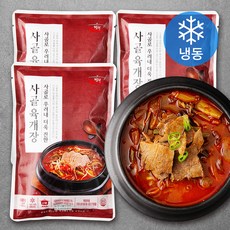 장터 사골육개장 (냉동), 600g, 3팩 - 앤쿡어린이