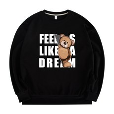 Jb Fashion熊玩偶寬鬆大學T