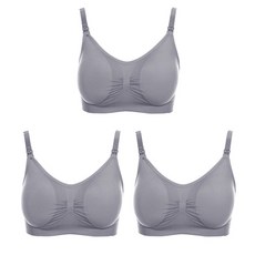 민성컴퍼니 노와이어 앞버튼 임산부 모유수유 브라 3p