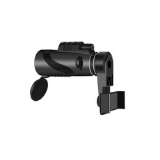 에이러블 휴대용 고배율 핸드폰 카메라 망원경 HD 40x60 블랙 B0146 + 사진 클립 세트, 50mm