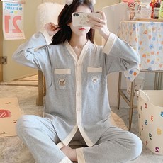 민성컴퍼니 베스트곰 임산부 수유잠옷 상하의 세트