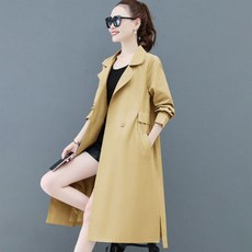 겟잇블루 여성용 패션 캐주얼 롱 루즈 임부복 트렌치 코트
