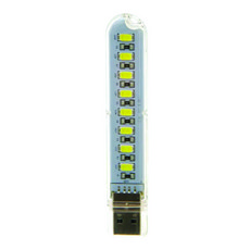 수이사쿠 USB style 전용 LED 미니 라이트 교환유닛 8구 화이트, 1개